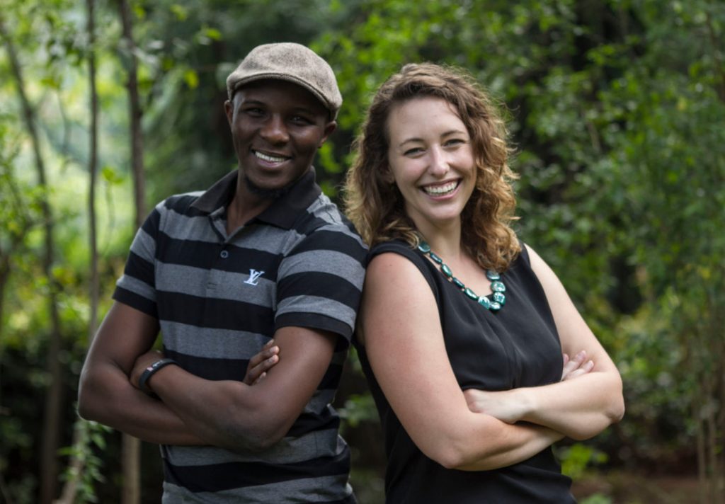 Founders of the EdTech startup M-Shule. From left to right, Julie Otieno (CTO) and Claire Mongeau (CEO). Photo by: M-Shule Communications team.
