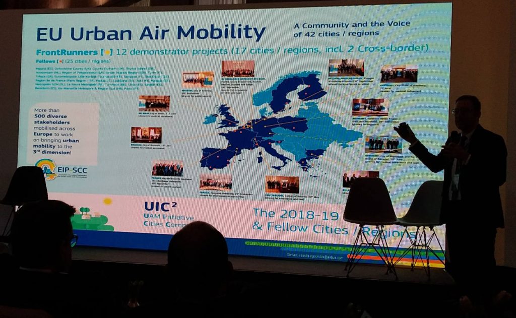 EU Urban Air Mobility talk at FIA Smart Cities Forum in Rome. Photo by Cecilia Demartini.