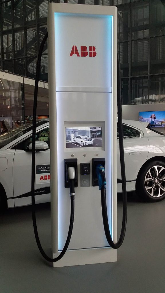 ABB charging station at FIA Smart Cities Forum in Rome. Photo by Cecilia Demartini.