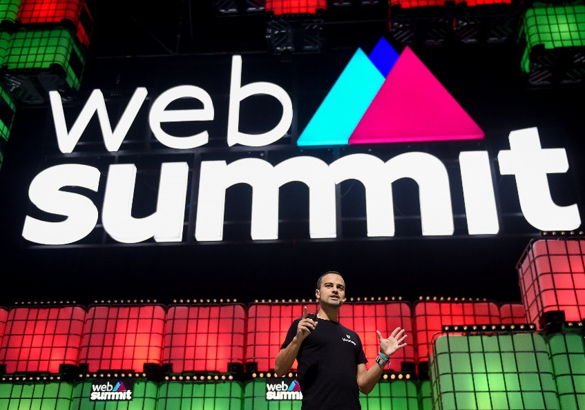 Amir Bozorgzadeh, co-founder and CEO of Virtuleap, presenting at Web Summit 2019. Photo supplied by Virtuleap