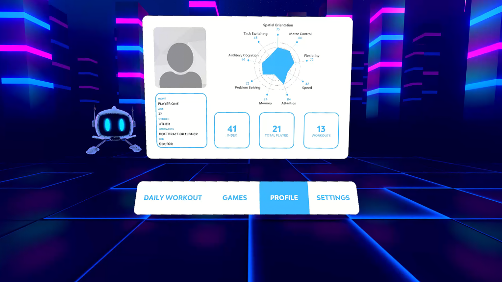 Getting a cognitive health report is just a click away with Enhance. (Photo credit: Virtuleap)