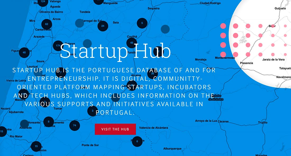 Startup Hub is the Portuguese database of and for entrepreneurship. (Photo credit Startup Portugal)